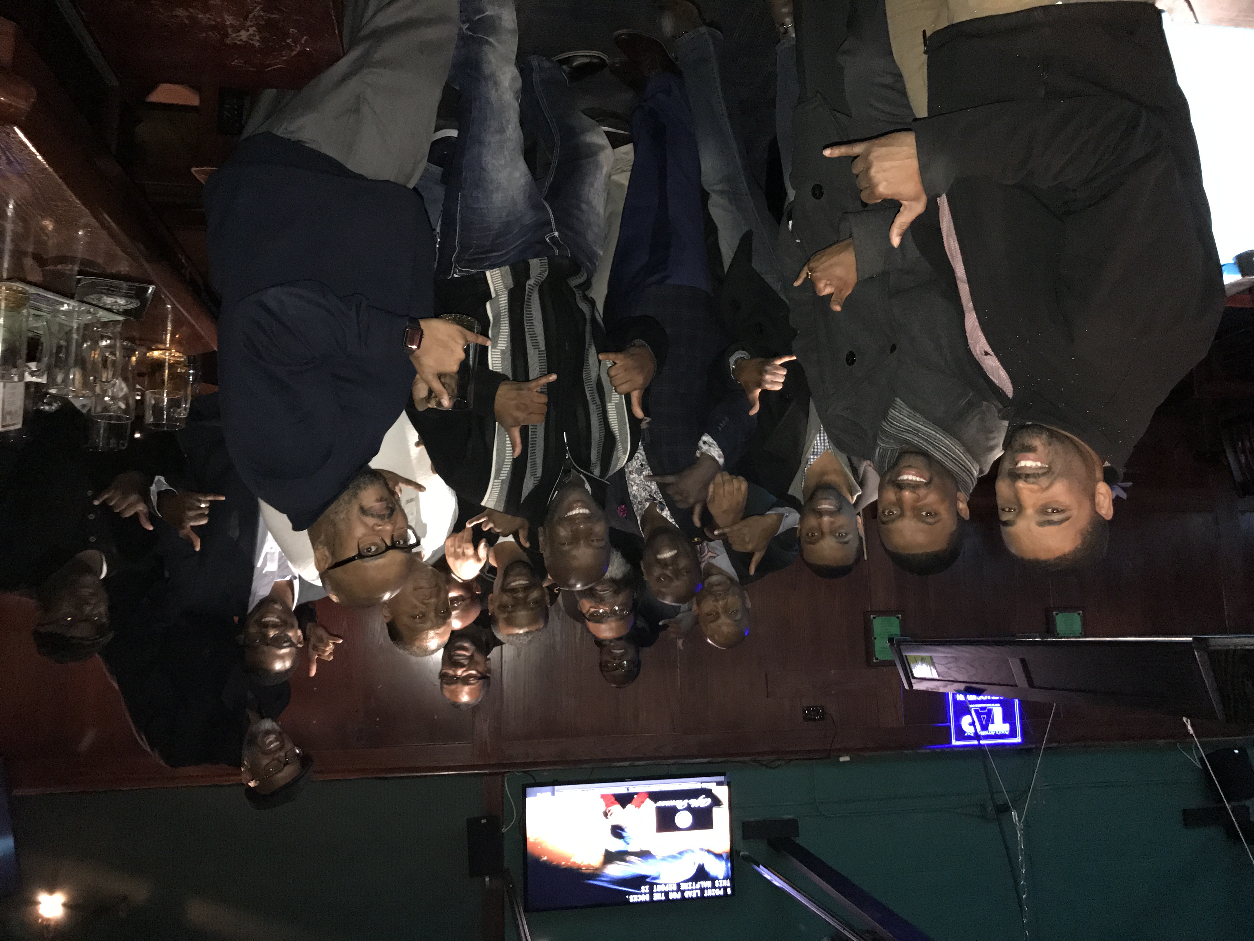 EHAA brothers gathered together at an alumni event